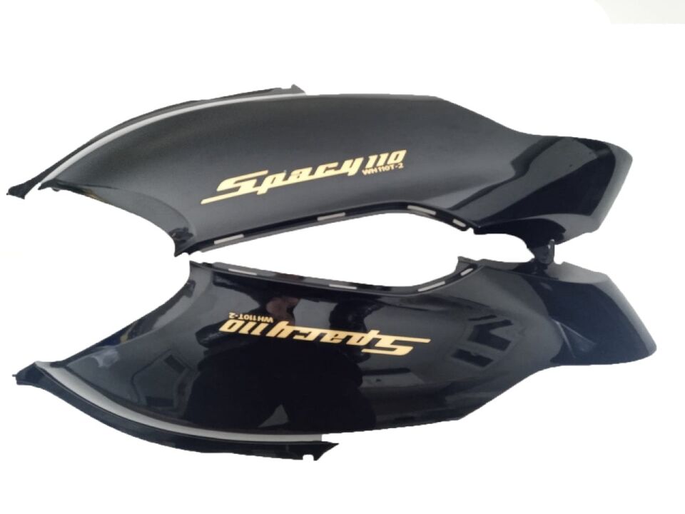 HONDA SPACY 110 YAN KAPAK SİYAH TAKIM