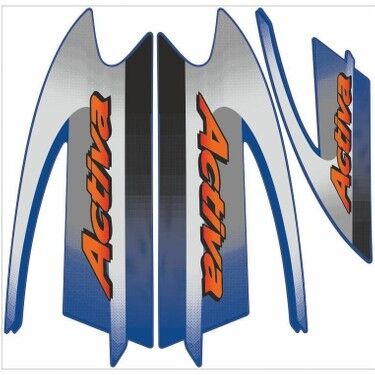 HONDA ACTİVA STİCKER (ETİKET-ARMA) MAVİ