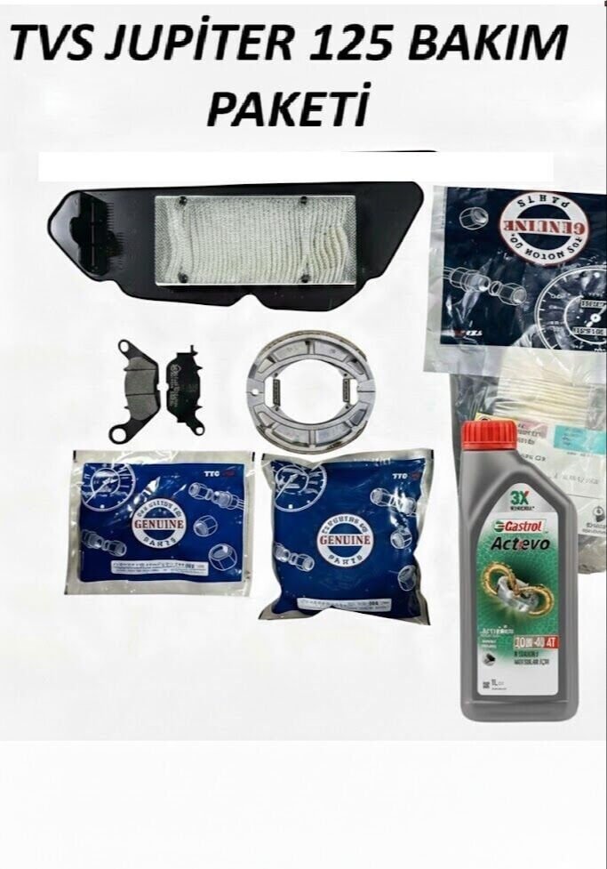 TVS JUPİTER 125 FULL ORİJİNAL BAKIM SETİ (CASTROL 2040 FARKIYLA!)