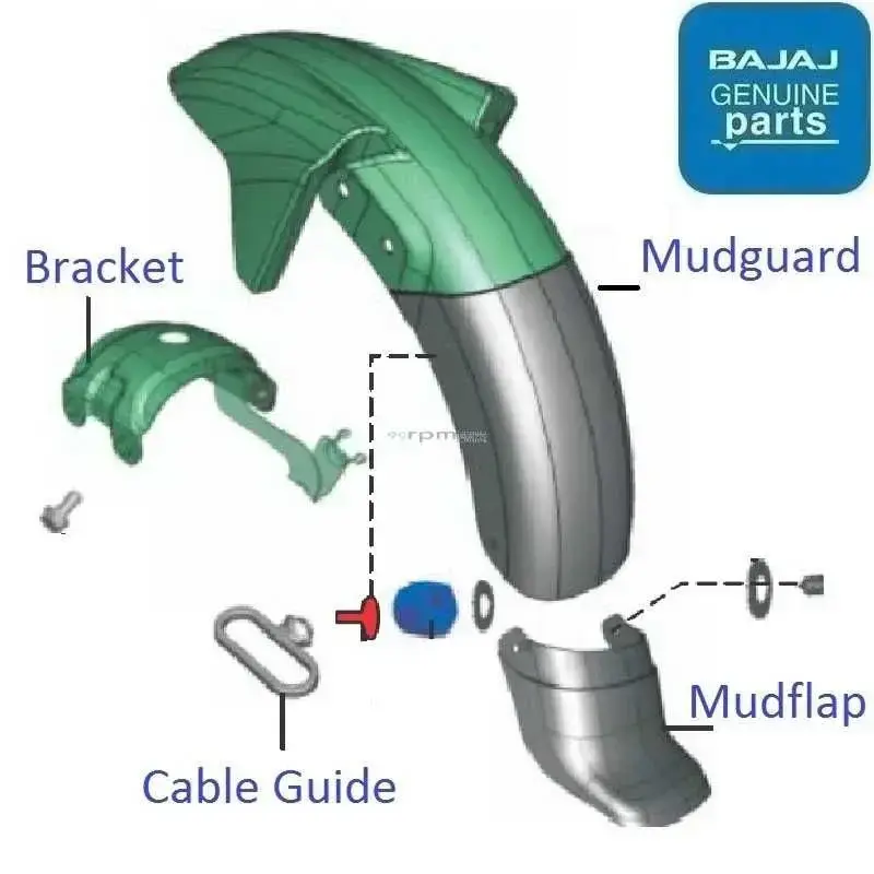 BAJAJ DİSCOVER 125 ÇAMURLUK TOZLUĞU ÖN ORİJİNAL